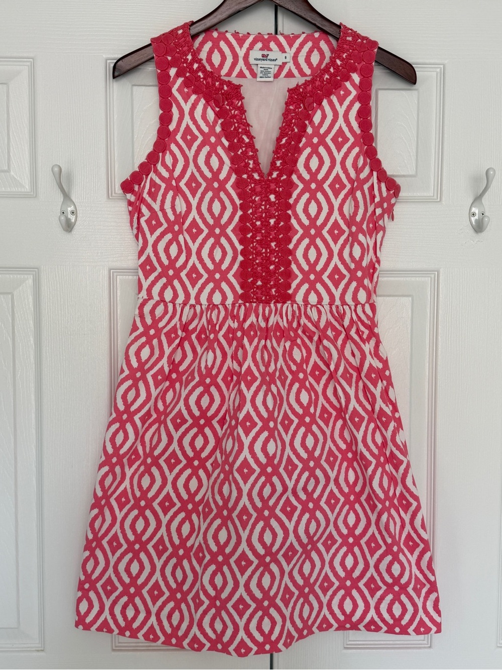 Vineyard vines coral pink sleeveless dress size M